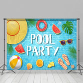 Aperturee - Aperturee Hello Summer Hawaiian Pool Holiday Party Backdrop